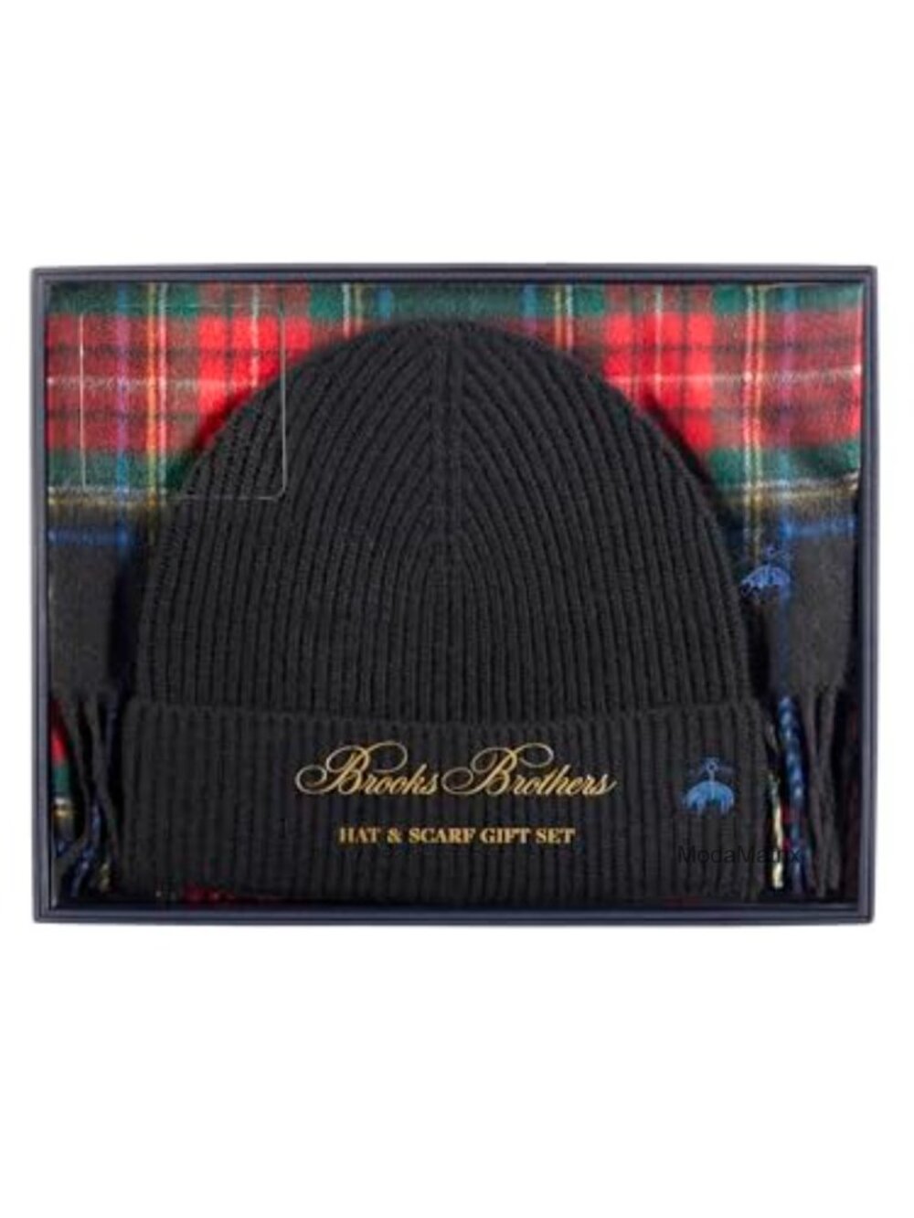 Men's Wool Cashmere Blend Scarf Beanie Gift Set Boxed Winter Luxury